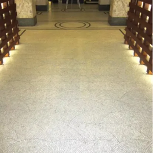 Azulejo de mosaico de mármol blanco con forma de abanico personalizado, mosaico de pared de baño contra salpicaduras, azulejo de suelo, mármol Galala, azulejos de escamas de pescado, mosaico - Product Image 3