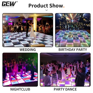 Panneaux modulaires à installation rapide, revêtement mat, aimantés, commande DMX par PC, plancher de danse LED pour mariage, fête, scène, boîte de nuit - Product Image 6