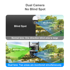 ロシアアフリカ人気屋外監視カマラ6MP電気CCTVデュアルレンズV380 Pro屋外カメラ4GネットワークSIMカード - Product Image 2