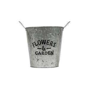 Jardinière en métal de fer de conception de seau circulaire antique de finition personnalisée par exportateur en gros dur galvanisé pour la décoration de jardin - Product Image 6