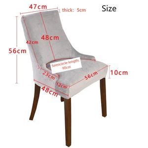 Housses de protection pour meubles extensibles de couleur unie <span class=keywords><strong>Housse</strong></span> de <span class=keywords><strong>chaise</strong></span> avec <span class=keywords><strong>accoudoir</strong></span> amovible - Product Image 5