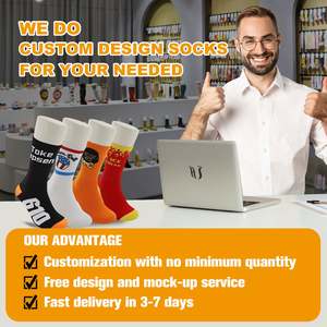 DISEÑO Y MAQUETA GRATUITOS Calcetines Deportivos Personalizados de Algodón Transpirable Calcetines Personalizados para Mujer con Logotipo de Diseño - Product Image 2