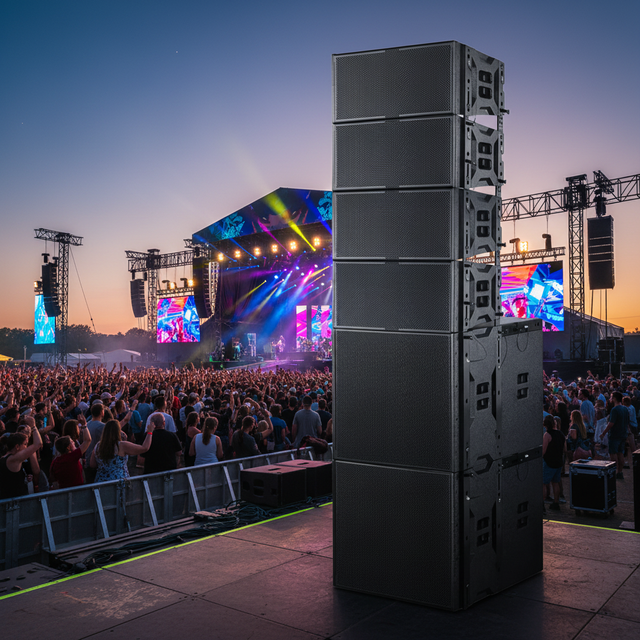 Ipalide L-210S High-Power 600W 8 Ohm 2-Channel Passive Line Array Subwoofer 65Hz-20kHz Frequency Response Outdoor Music