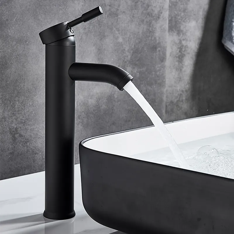 robinet black basin Faucet single hole Hot Cold Water bathroom faucet Basin Mixer Taps sink bathroom tap