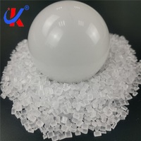 Résine de polycarbonate PC cristalline vierge, matière première plastique PC hautement transparente pour éclairage LED