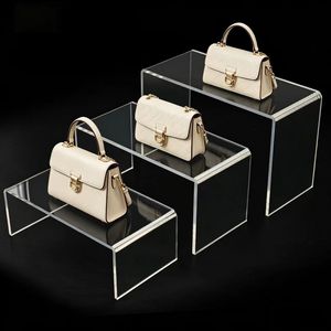 Présentoir en acrylique Haoxin, réglable en hauteur, pour figurines, cosmétiques, chaussures, rangement, vitrine transparente - Product Image 1