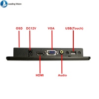 Monitor LCD TFT con Panel Táctil Capacitivo de 7 Pulgadas, Resolución 800x480, Interfaz USB, Nuevo, Resistente al Agua IP65 para Uso Comercial
