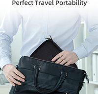 Étui de transport étanche portable à double couche pour accessoires électroniques pochette d'organisation de câble de voyage de Type tout-en-un