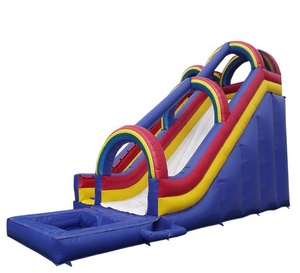 Tobogán inflable de la ciudad delfín inflable, diapositiva inflable piscina con tobogán - Product Image 1