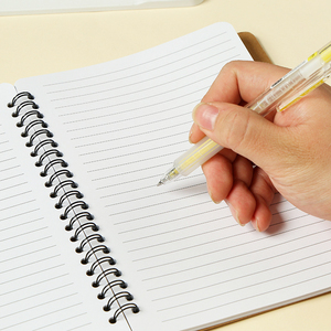 Set di Quaderni Ecologici B7 Personalizzati per Scuola, Mini Quaderno a Spirale in Carta Kraft Promozionale con Penna - Product Image 2