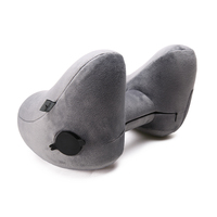 Oreiller gonflable gonflable de cou de couverture lavable en forme de H pour voyager en avion