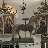 Support de bougie chauffe-plat en polyrésine, motif cheval de guerre de la dynastie Tang, style vintage, pour décoration intérieure, Saint-Valentin, vente en gros