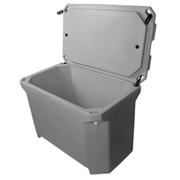 Glacière isotherme en LLDPE rotomoulé de 220 L pour la vente en gros, avec une rétention de glace jusqu'à 5 jours, idéale pour le transport de fruits de mer et la pêche