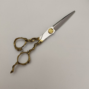 กรรไกรตัดผม S2E สแตนเลสสตีล หัวตรง กรรไกรซอยผมระดับมืออาชีพ สำหรับความงามและการทำผม - Product Image 1