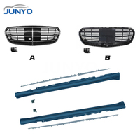 Kit carrosserie Junyo de qualité supérieure, tendance, comprenant calandre, pare-chocs avant, lèvre avant et pare-chocs arrière pour Mercedes-Benz Classe S 2021 et plus W223 S450