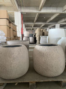 Pots de fleurs en fibro-ciment de style européen, prix d'usine en gros, design unique de pot de plante en béton - Product Image 4
