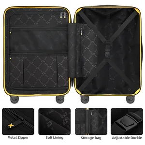 MGOB Design Of Lantern Appearance TSA Lock Carry On Luggage YKK Zipper PC Suitcase Luggage Set