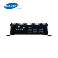 N97 4 Lan I210 DDR4 Más potente Fanless Edge Industrial Pc Mini computadora Soporte WIN Linux
