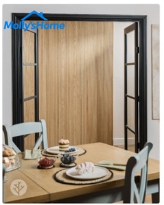 Panneaux muraux <span class=keywords><strong>en</strong></span> bois de chêne courbé polyvalents pour la décoration des surfaces de colonnes, 2400x600x20mm - Product Image 2
