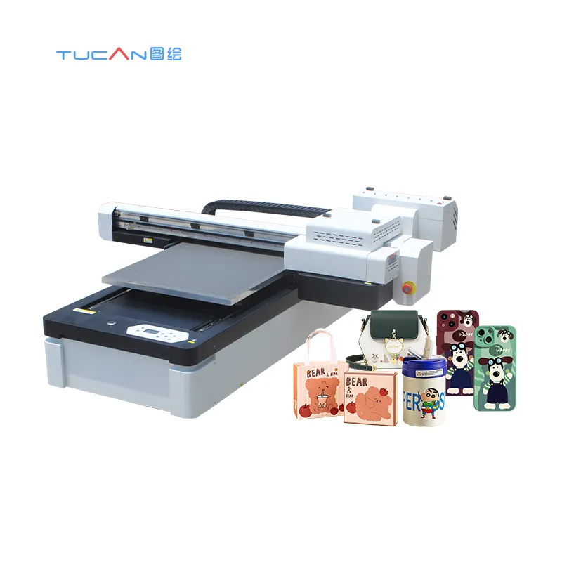 โปรโมชั่นที่ดีที่สุดราคาการพิมพ์ดิจิตอล6090 Inkjet เครื่องพิมพ์ UV