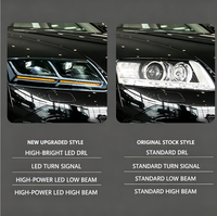 Kit de modernisation de phares avant à LED avec feux de jour à LED et clignotants séquentiels pour Audi A6L C6 2005-2011