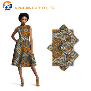 Tessuto per Abbigliamento Africano Batik, Nuovo <span class=keywords><strong>Cotone</strong></span> <span class=keywords><strong>Organza</strong></span> di Alta Qualità, Misura 6, Ankara Reale, Resistente all'Abrasione, Peso Medio, Tessuto - Product Image 5