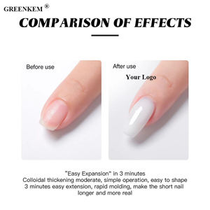 Gel de construction pour ongles 15 ml, transparent, blanc, rose, gel d'extension UV, gel de construction pour nail art - Product Image 3