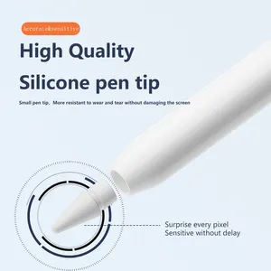 Reemplazo de punta de lápiz de alta calidad para Punta de lápiz Apple que mejor se ajusta a gel de sílice blanco de generación 1 y 2