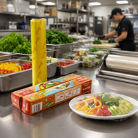 Film alimentaire en PVC, rouleau de film plastique pour conserver la fraîcheur du poisson, de la viande, des fruits, pour la maison et la restauration