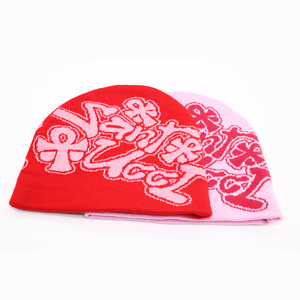 <span class=keywords><strong>Bonnet</strong></span> crâne personnalisé sans manchette avec doublure en <span class=keywords><strong>satin</strong></span> Chapeau chaud d'hiver Chapeaux tricotés en jacquard Bonnets doublés <span class=keywords><strong>de</strong></span> <span class=keywords><strong>soie</strong></span> Y2K - Product Image 5