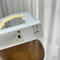 Nouvelle Lampe de Table LED en Bois en Forme d'Arche de Mosquée Ramadan Mubarak 2027, Décoration de Bureau Croissant de Lune Aïd Moubarak pour la Maison Musulmane, Ornement de Table