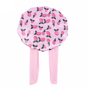 <span class=keywords><strong>Bonnet</strong></span> en satin personnalisé avec liens, mignon, pour enfants, idéal pour dormir, le ski ou le cyclisme, protège-cheveux - Product Image 1