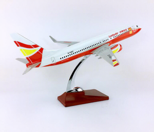 โมเดลเครื่องบินไดแคสต์เรซิ่น LuckyAir Boeing <span class=keywords><strong>B737</strong></span> ขนาด 40 ซม. สเกล 1/100 พร้อมปีกคงที่และฐานตั้งโชว์ - Product Image 6