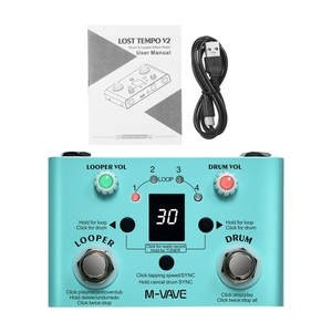 <span class=keywords><strong>M</strong></span>-VAVE LOST TEMPO Pedal de Efectos de Batería y Looper, Efector Mini 2 en 1 Looper y Caja de Ritmos, Pedal Looper con Doble Interruptor de Pie - Product Image 6