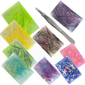 ของเล่นซิลิโคนเส้นไหมแบบลอกออกได้ทรงสี่เหลี่ยมผืนผ้าของเล่นซิลิโคนสำหรับคลายเครียดเพื่อการศึกษาประสาทสัมผัส - Product Image 1