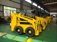 China Top J60 3.2 Ton Skid Steer Loader |   Beban Terukur 850kg, Bucket 0.4-0.5m³, untuk Konstruksi di Ruang Sempit