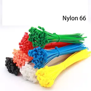 7.6*200 Mét 100 Cái Uv Bảo Vệ Điện Ties Nylon Nhựa Heavy Duty Cable Ties Trắng Đen Nylon66, Nylon 66 Tự Khóa 3F
