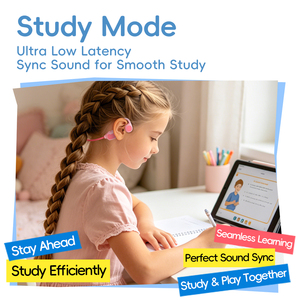Nouveaux écouteurs à conduction osseuse pour enfants, écouteurs à conduction aérienne, casques ouverts <span class=keywords><strong>sans</strong></span> fil pour l'étude - Product Image 6