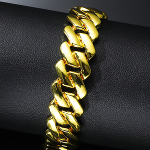 2026 Hot Selling Personalized Simple Alloy Geometric Chain <b>Bracelet</b> Hiphop Punk Style Men's Charm <b>Bracelets</b> Wholesale Jewelry - Product Image 3