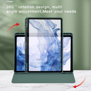 Pour Samsung <span class=keywords><strong>Galaxy</strong></span> Tab <span class=keywords><strong>A7</strong></span> <span class=keywords><strong>Tablette</strong></span> 10.4 Pouces 2020 Acrylique 360 Degrés Rotation Titulaire <span class=keywords><strong>Tablette</strong></span> Étui En Cuir, Housse De Protection - Product Image 2