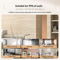 Carreaux muraux extérieurs souples en céramique souple, imitation travertin romain, ultra-minces, isolants thermiquement, motif étoile et lune, pour centres commerciaux et espaces extérieurs