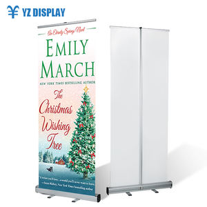 贸易展活动促销标志钢面定制铝卷起横幅架 - Product Image 1