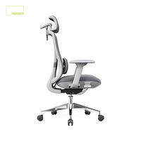 Chaise de bureau ergonomique pivotante en maille, dossier haut, multifonctionnelle, réglable, pour le personnel exécutif