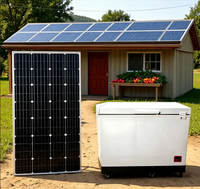 Freezer Horizontal Tenaga Surya 500L untuk Rumah & Penggunaan Komersial - Off-Grid, Biaya Listrik Nol, Baja Tahan Karat yang Tahan Lama