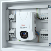 Stabilisateur de tension monophasé TSDAC mural 220V à commande servo avec SVC AC 2 KVA, affichage numérique, haute efficacité