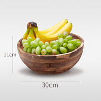 Présentoir en bois d'acacia pour salade et fruits, style minimaliste, grande taille, en forme de riz, idéal pour desserts, table de thé, centre de table d'hôtel