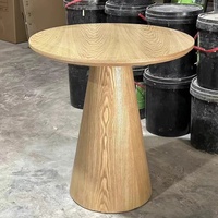 Ensemble de tables de café au design moderne et simple, table d'appoint de luxe pour salon, mobilier de restaurant, table à manger ronde en bois massif