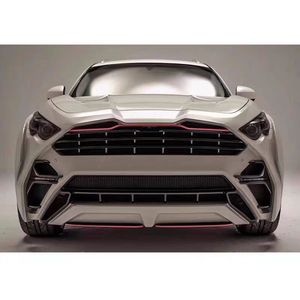 Pour <span class=keywords><strong>Infiniti</strong></span> <span class=keywords><strong>QX70</strong></span>/FX35/FX50 : Kit carrosserie de style SCL en fibre de carbone, comprenant pare-chocs avant, pare-chocs arrière, ailerons, jupes latérales et garde-boue - Product Image 5