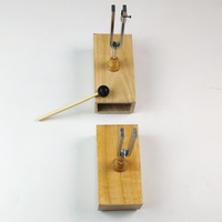 Paire de diapasons acoustiques 440 Hz pour démonstration de résonance, accessoires d'instruments de musique pour l'école primaire et le collège