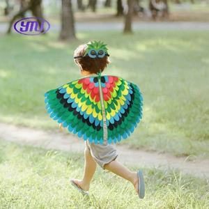 Mignon Oiseaux Animal Feutre Ailes Cape <span class=keywords><strong>Cosplay</strong></span> Costume Coloré Superposition Cape - Product Image 4